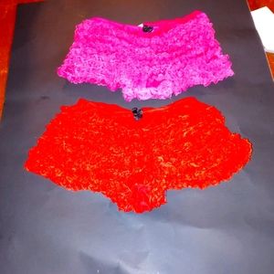 Two pairs of lingerie panties. Medium